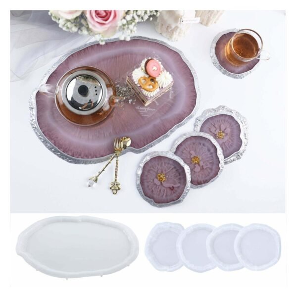 Oval Coaster Mold (5piecse)