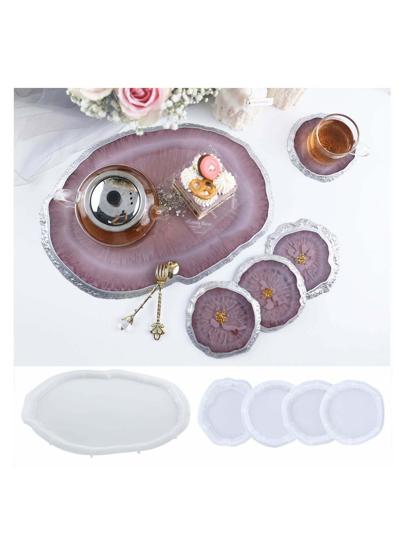 019314dc-3b43-4db9-9474-38362ced91a7.jpg Oval Coaster Mold (5piecse) - الصورة 1