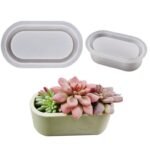 Oval Shaped Flower pot Silicon Mold