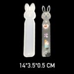 Silicone Bookmark Rabbit Molds 14*3.5*0.5cm