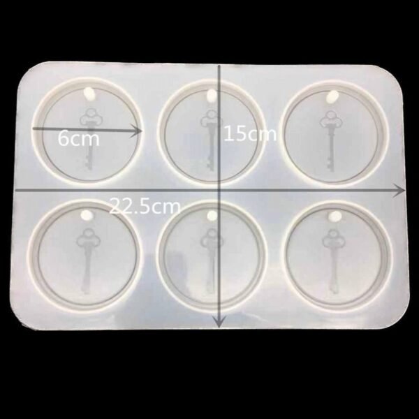Circular Mold with 6 units - 6 Cavity Silicone Circle Mold
