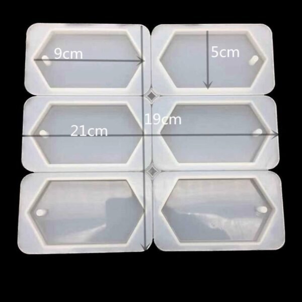 Diamond-Shaped Mold, 6 units - Lozenges-shaped silicone mold, 6