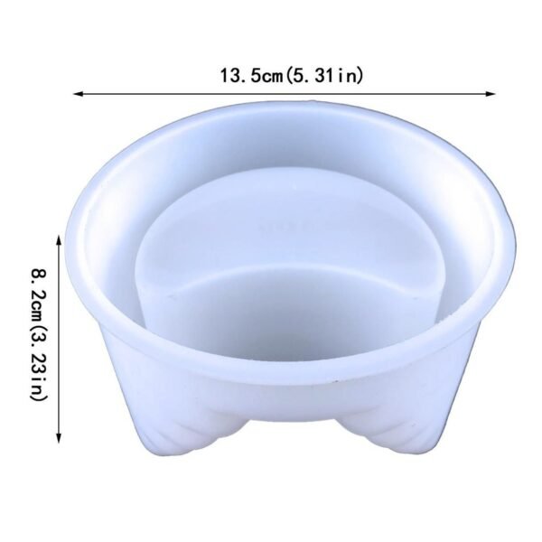 Round staircase plaster Flower Pot Silicone Mold