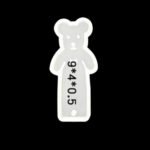Silicone Bookmark Bear Mold 9*4*0.5cm