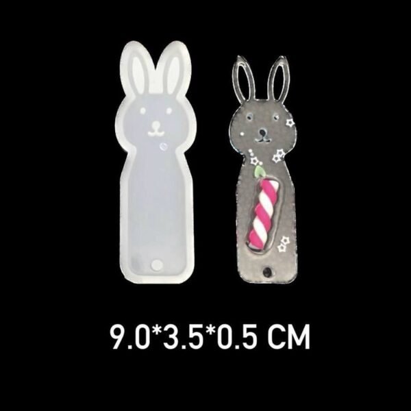 Silicone Bookmark Rabbit Molds 9*3.5*0.5cm