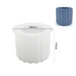 Vertical stripes candle cup silicon mold